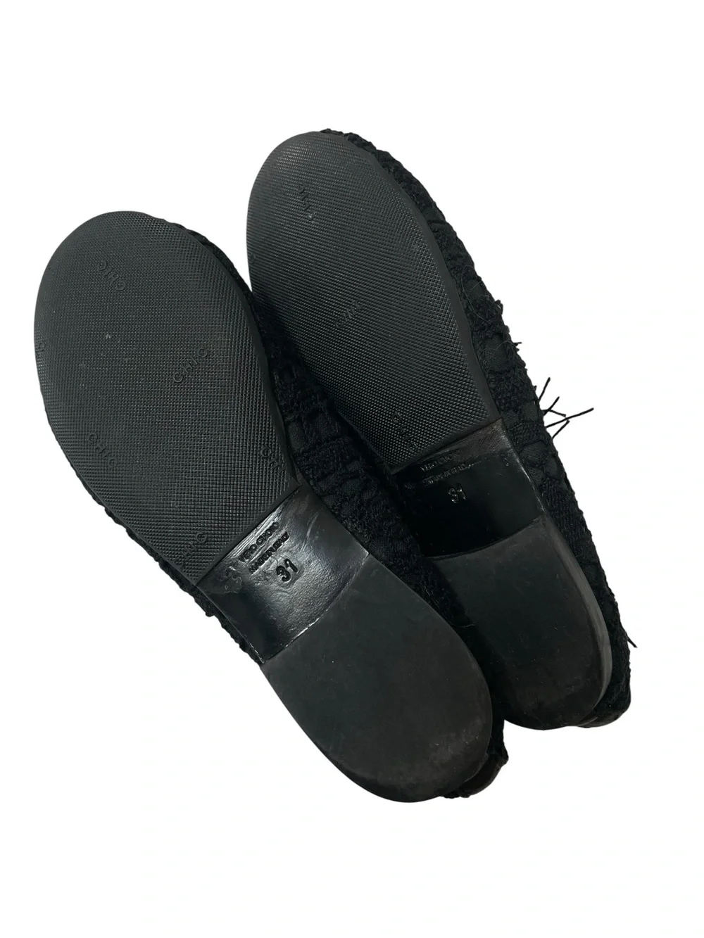 Dolce Gabbana Lace over leather girls ballerina flats 31 13US